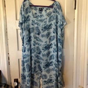 Torrid Size 6 Doctor Who Floral Dalek Chiffon Top